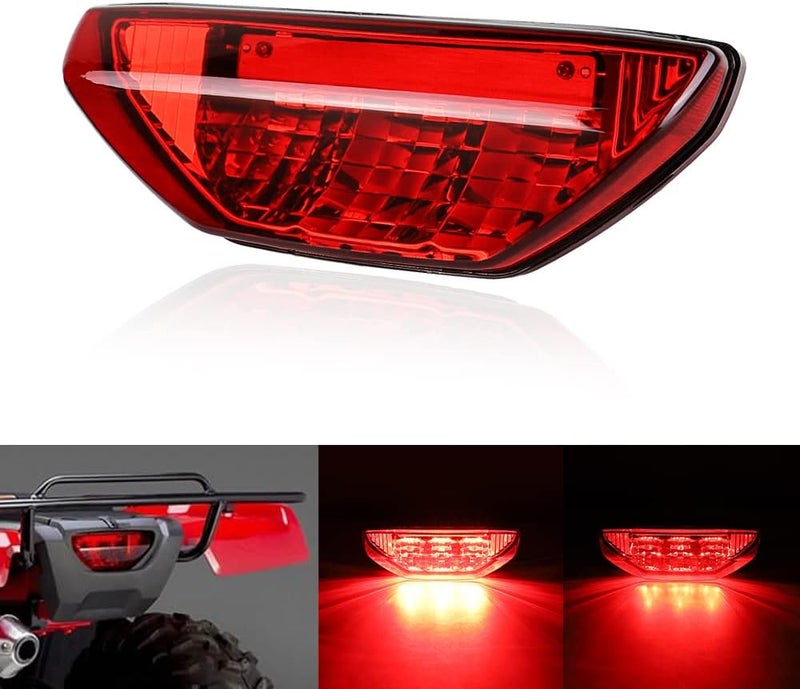 Cavauu ATV Motorcycle LED Tail Light Waterproof for Honda TRX LED Brake Lamp Replaces# 33700-HN1-A71 Compatible with Honda TRX 250 300 400EX Rancher 420 TRX400X 500 700 (1 PCS) (Red) - Image 3